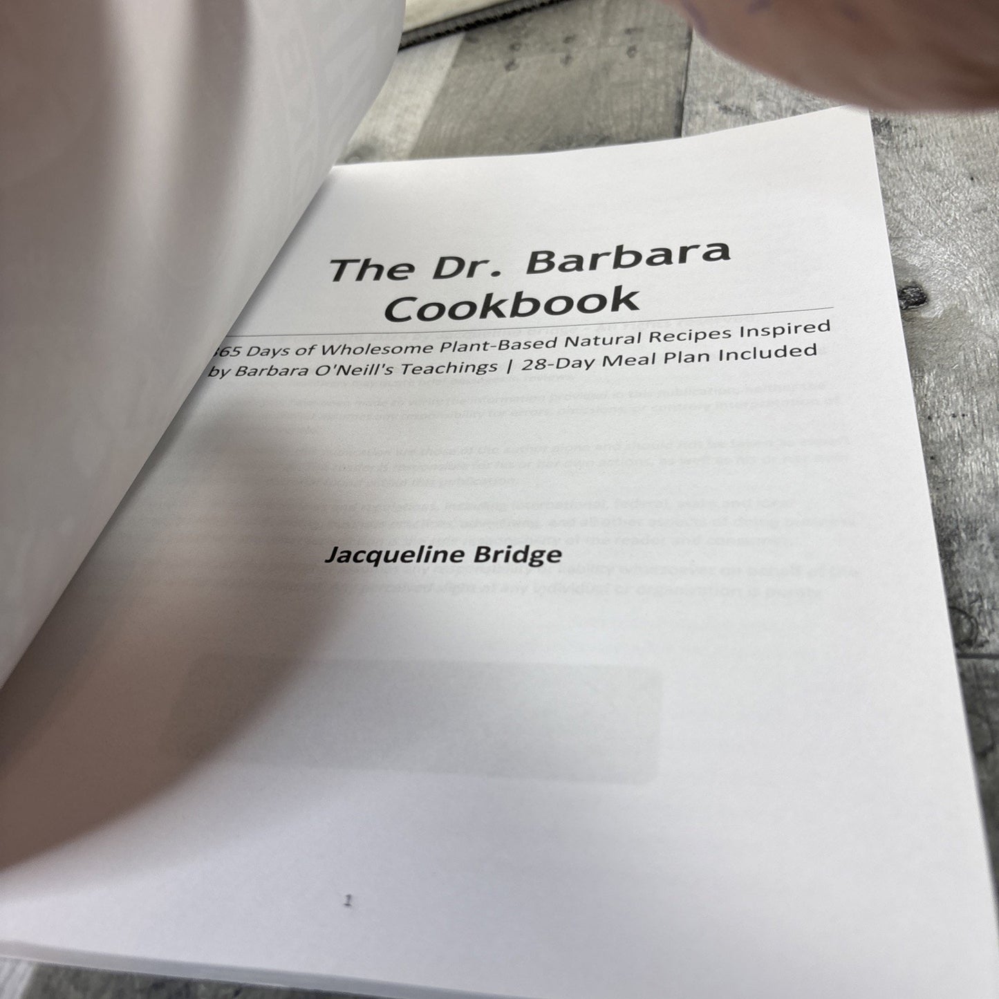The Dr. Barbara Cookbook: 365 Days ..., Bridge, Jacquel
