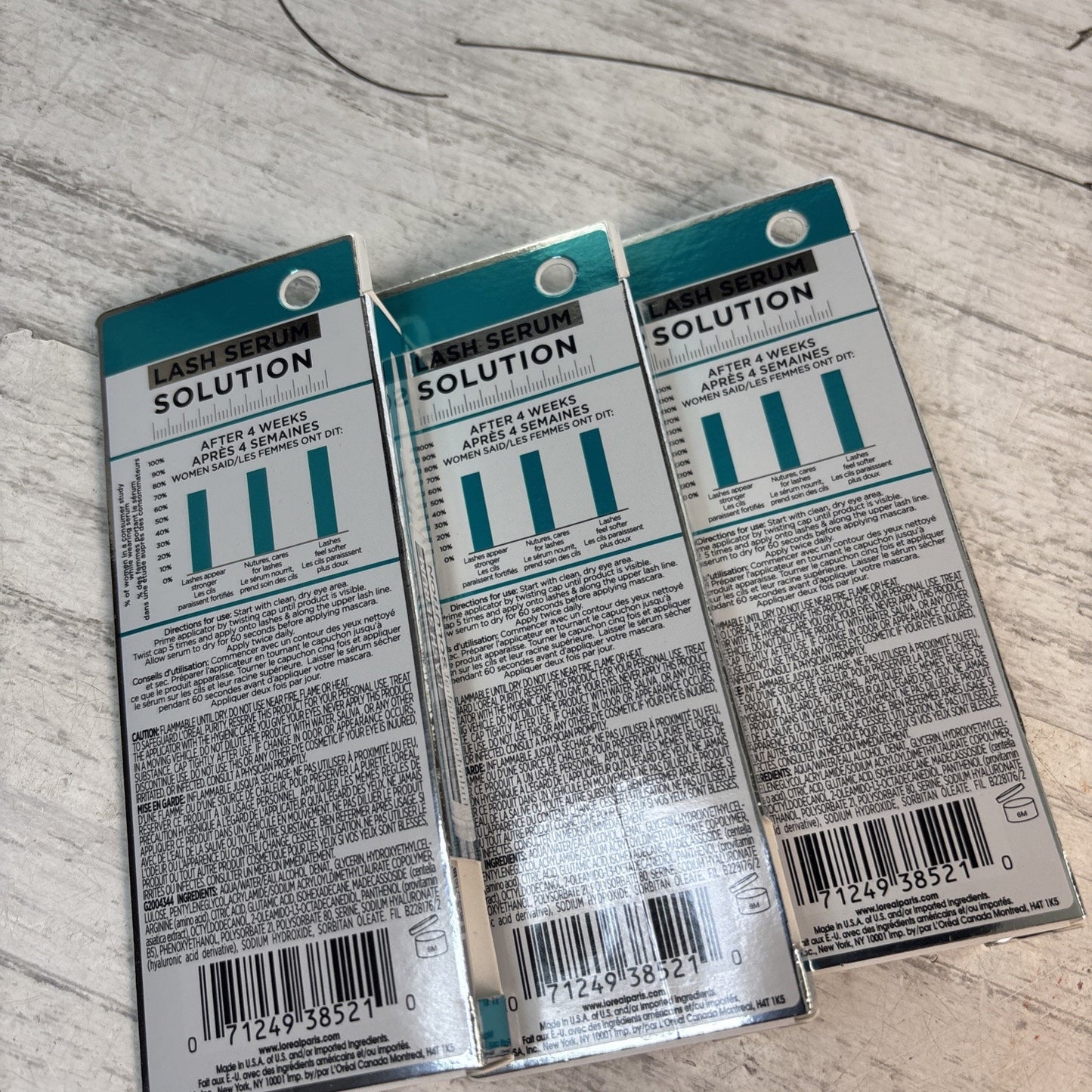 L’areal Lash Serum Solutions for Fuller Eyelashes - NEW IN BOX Lot Of 3