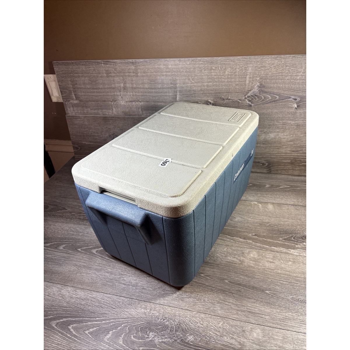 Vtg 1987 Coleman Polylite 34 Qt Cooler Blue/White Ice Chest Model 5281 Clean