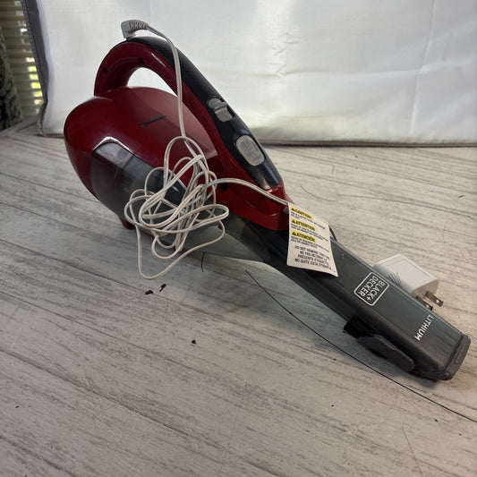 BLACK+DECKER HLVA320J Lithium Hand Vacuum 24WH Chili Red w/ Power Cable
