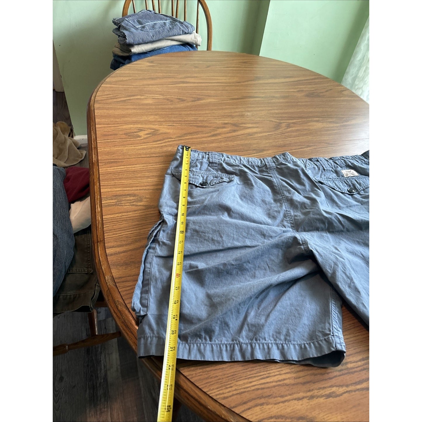 Polo Ralph Lauren Classic Fit Men Gray Cargo Shorts Size 48 Military Utility
