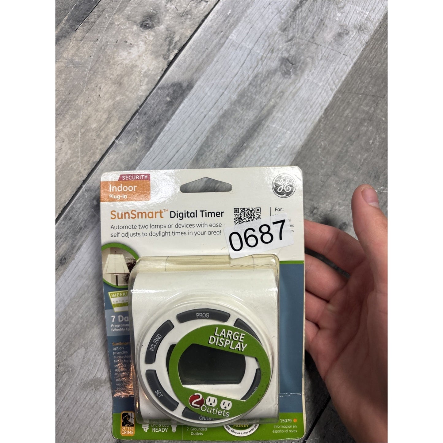 GE General Electric SunSmart Digital Timer NIB New Indoor Plug In Energy Saver