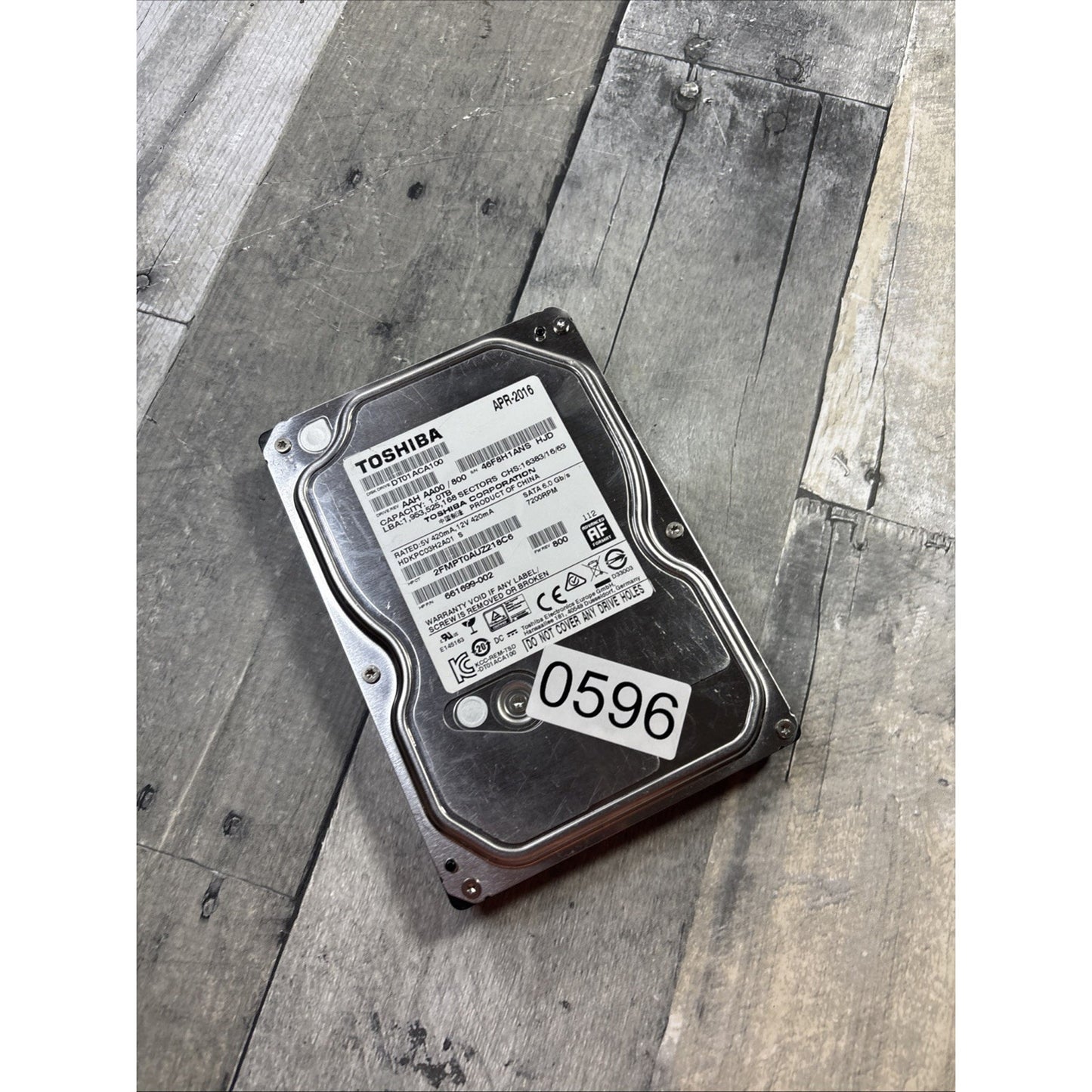 Toshiba 1TB Internal 7200RPM 3.5" (DT01ACA100) HDD