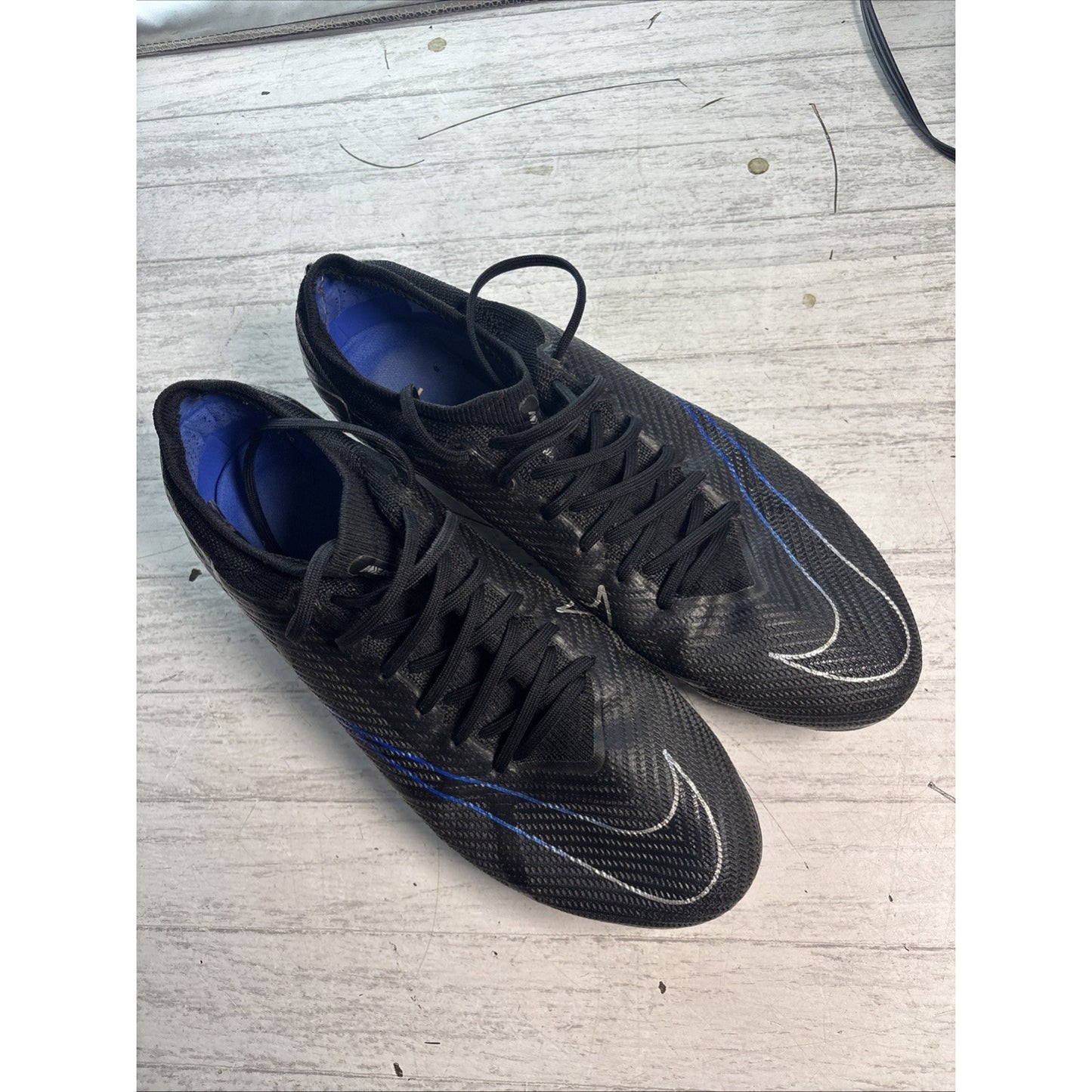 Nike Zoom Vapor 15 Pro FG Shadow Pack Black Royal DJ5603-040 Mens Size 11.5