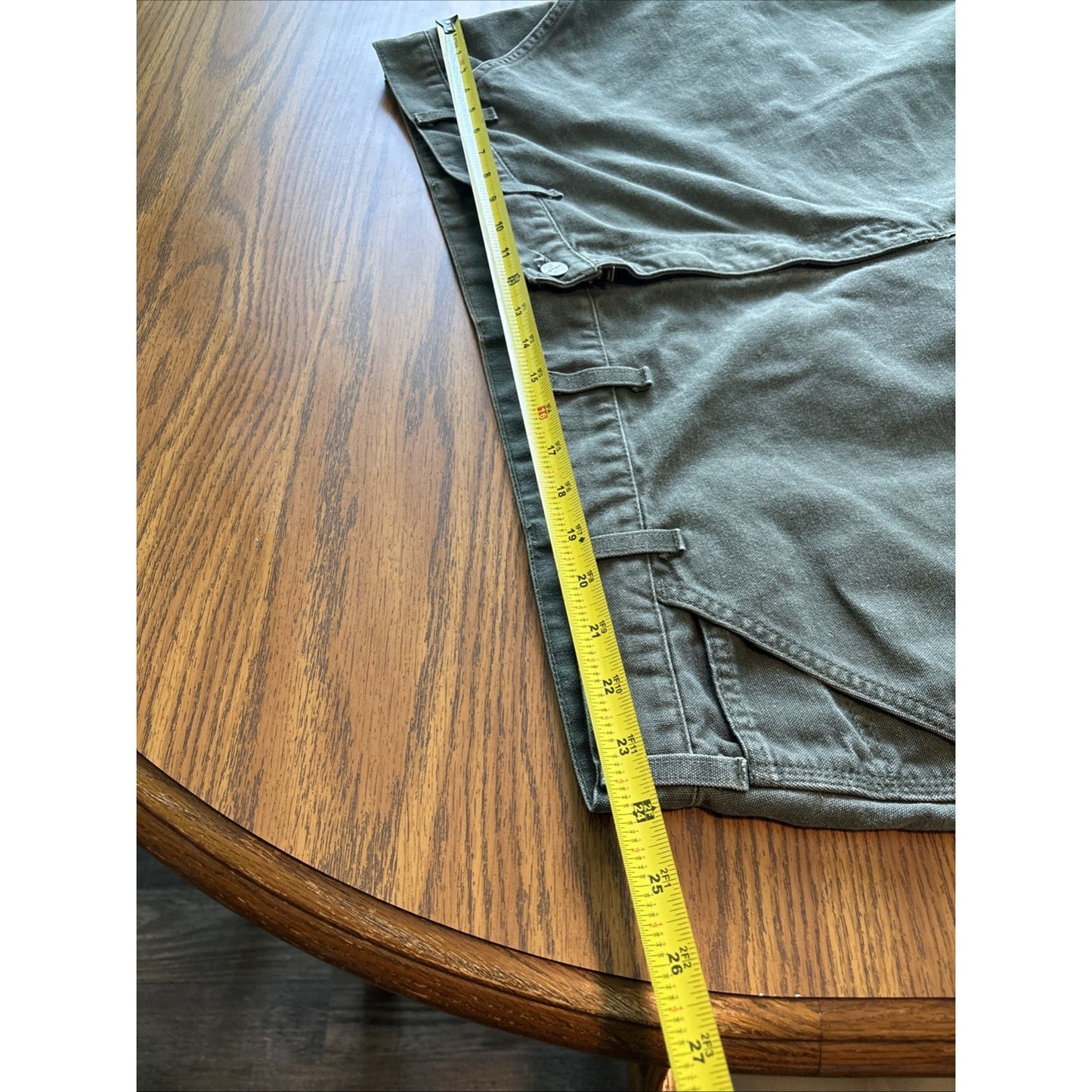 Carhartt B11 Moss Green Carpenter Pants 46x30 Workwear Canvas Loose Fit USA