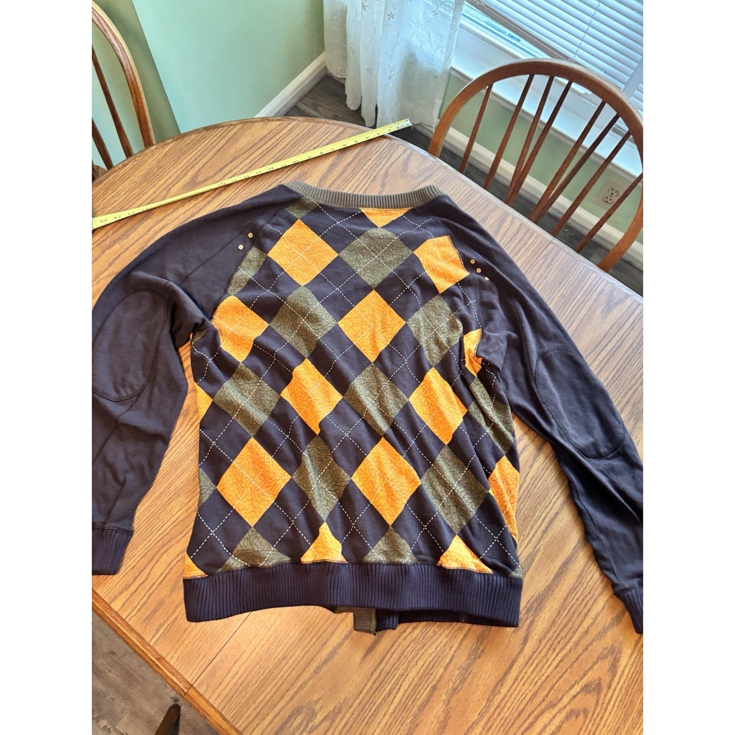 Nike Air Jordan Argyle Style Soft Sweater Sweat Shirt Men Size XXL