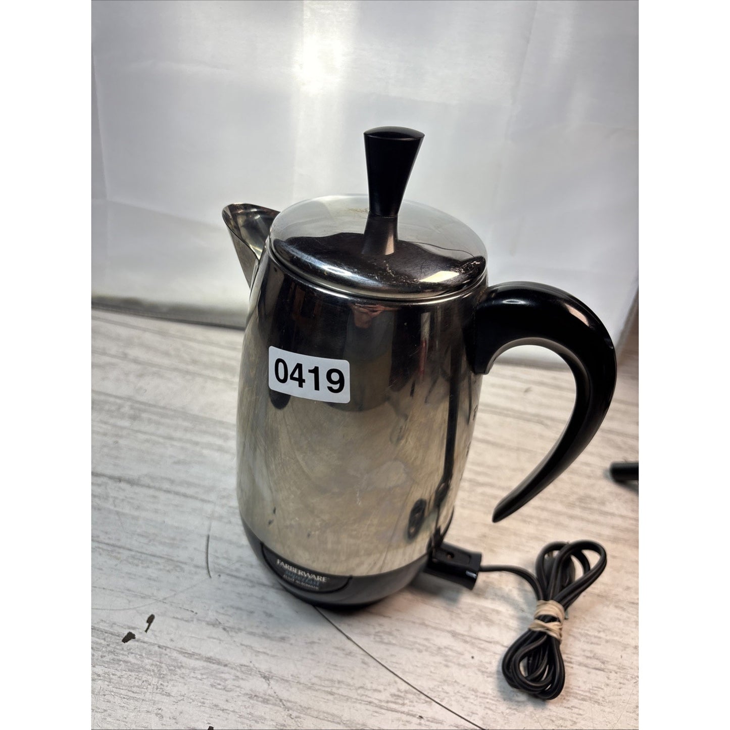 Farberware Superfast Coffee Percolator Model FCP280 8Cup Fully Automatic TESTED