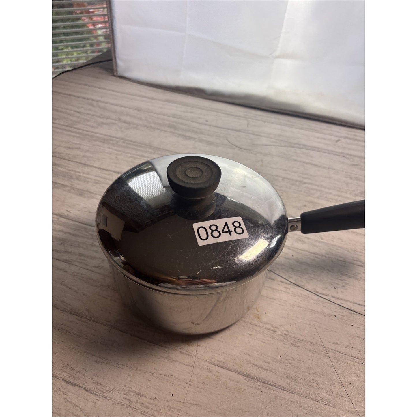 Vintage Revere Ware 1 1/2 Qt Sauce Pan Pot W/Lid 1801 Copper Clad Bottom USA