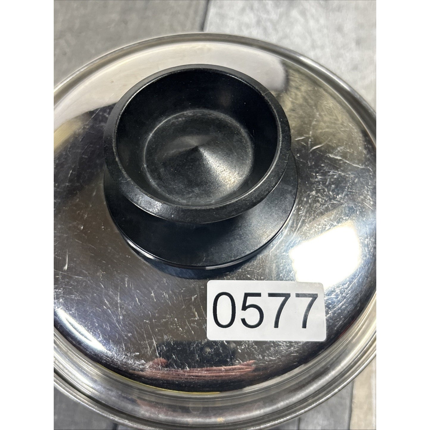 Royal Queen Temp Tone Plus 6.5” Stock Pot/Lid - 5 Ply Stainless Steel Multi Core