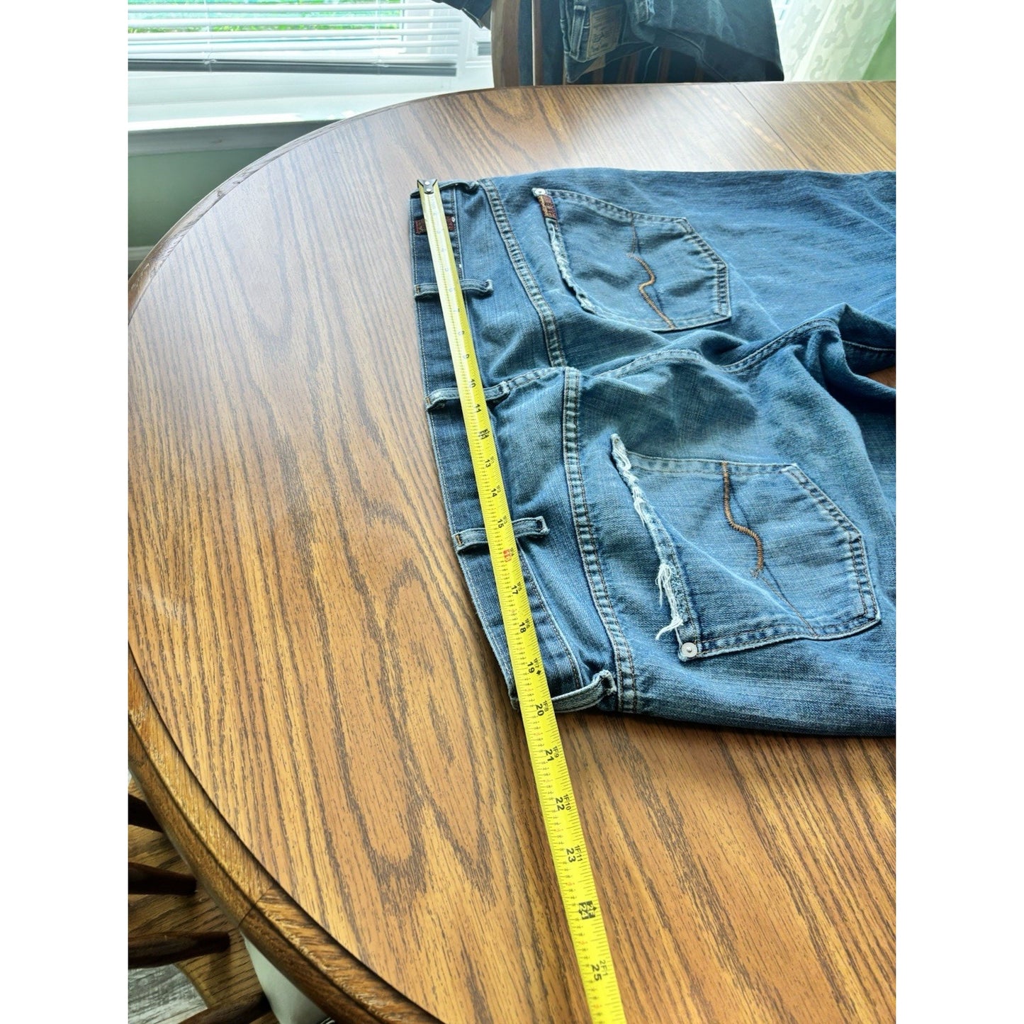 7 For All Mankind Brett Jeans Mens 40x36 Blue Straight Leg Denim Made in USA