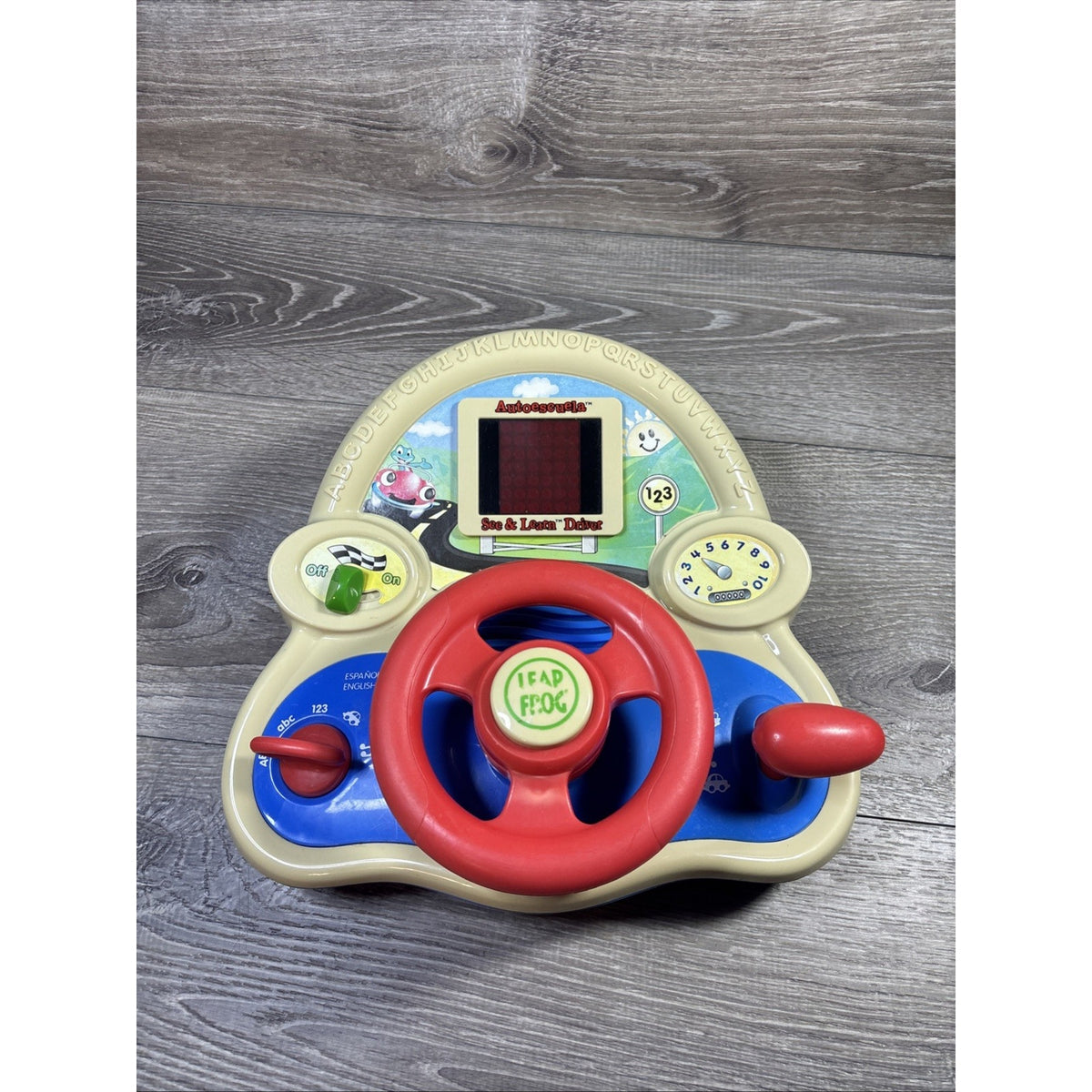LeapFrog See & Learn Driver Toy Bilingual English Spanish Alphabet Numbers Songs