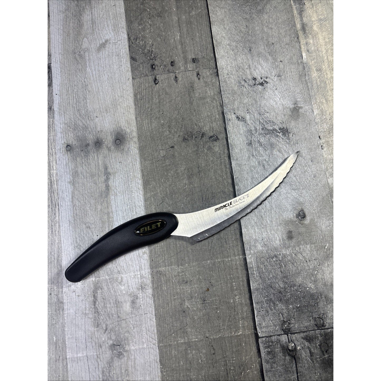 Miracle Blade III The Perfection Series Stainless Steel Filet Serrated Knife 6"