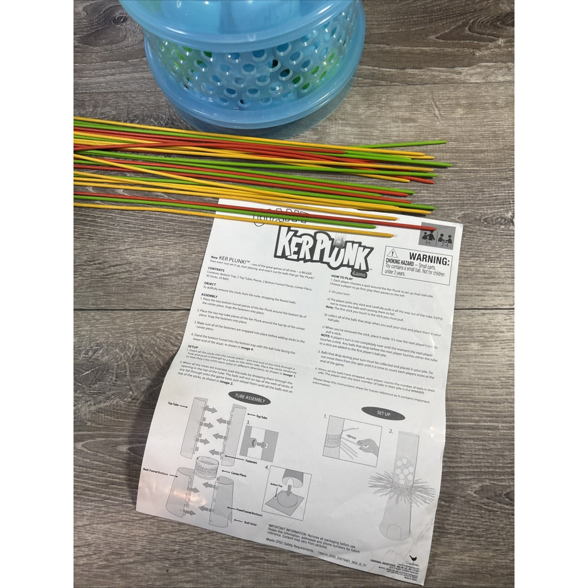 Eastpoint Sports Giant 4.6 feet Ker-Plunk Kerplunk Game Rare - W/ Instructions