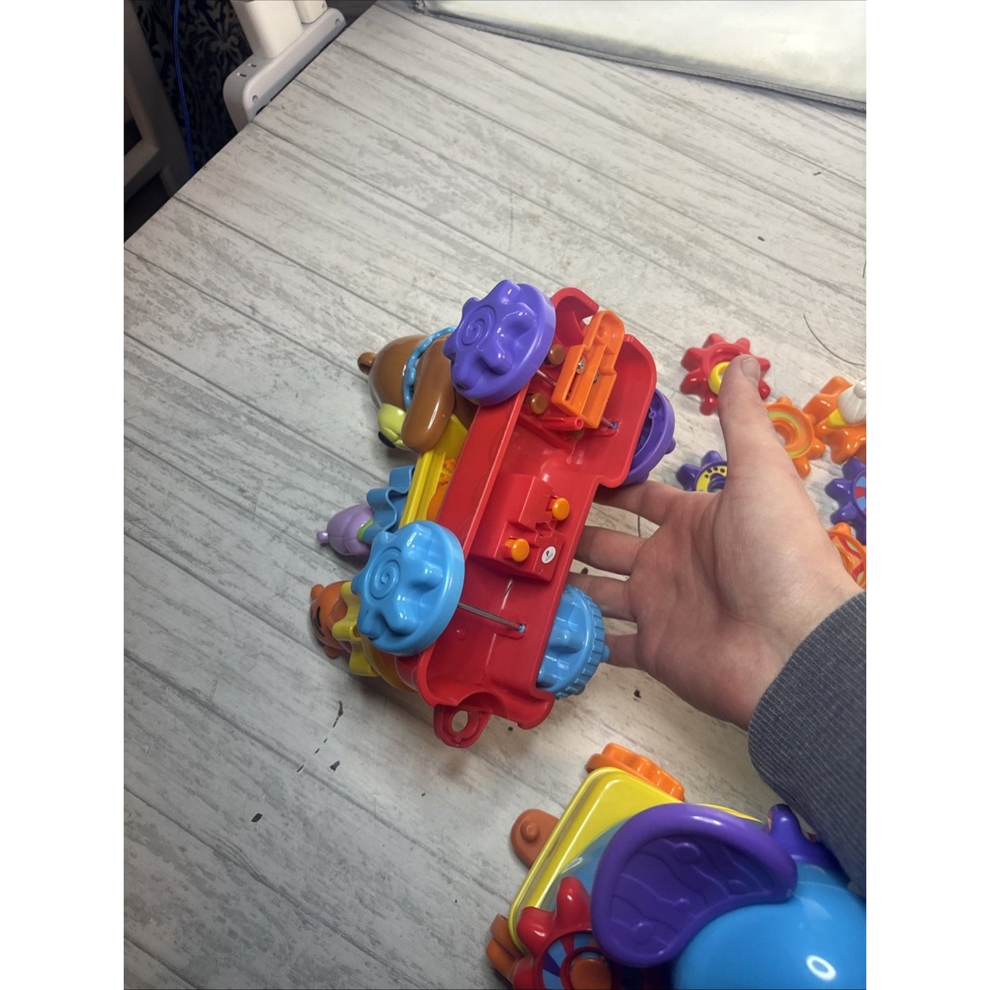 VTech GearZooz Roll and Roar Animal Train Musical Gears Smart Play WORKS