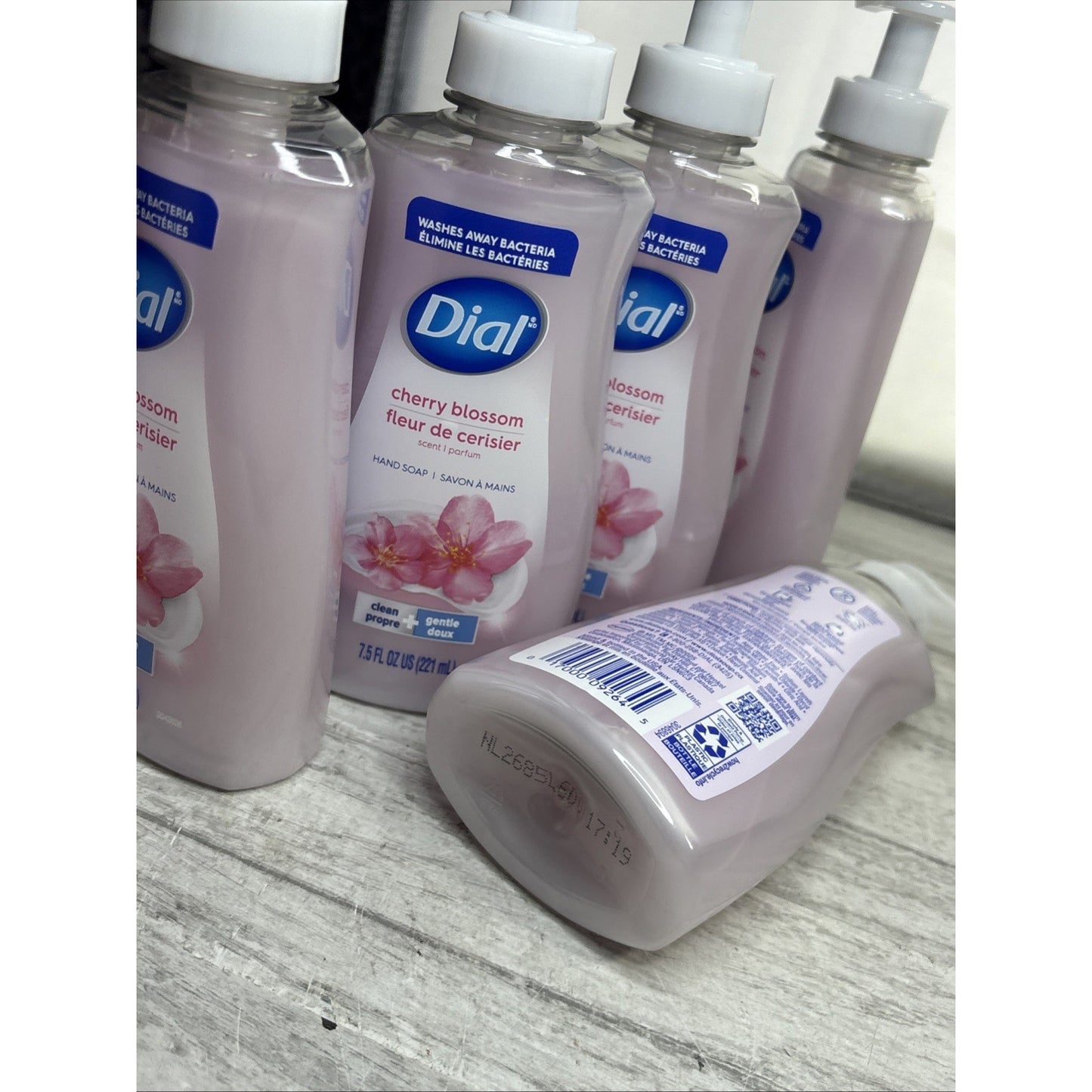 6 Bottles Dial Cherry Blossom Moisturizing Hand Soap 7.5 fl oz Each