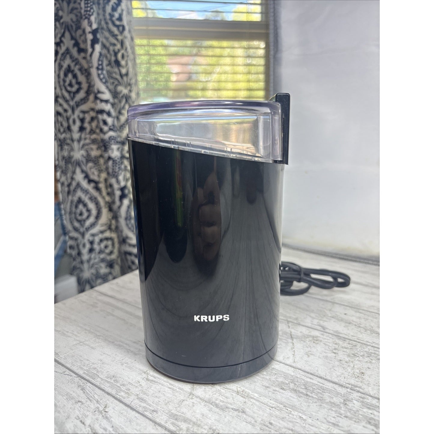 Krups Fast Touch Electric Coffee and Spice Grinder Type F203 Black 3 oz Works