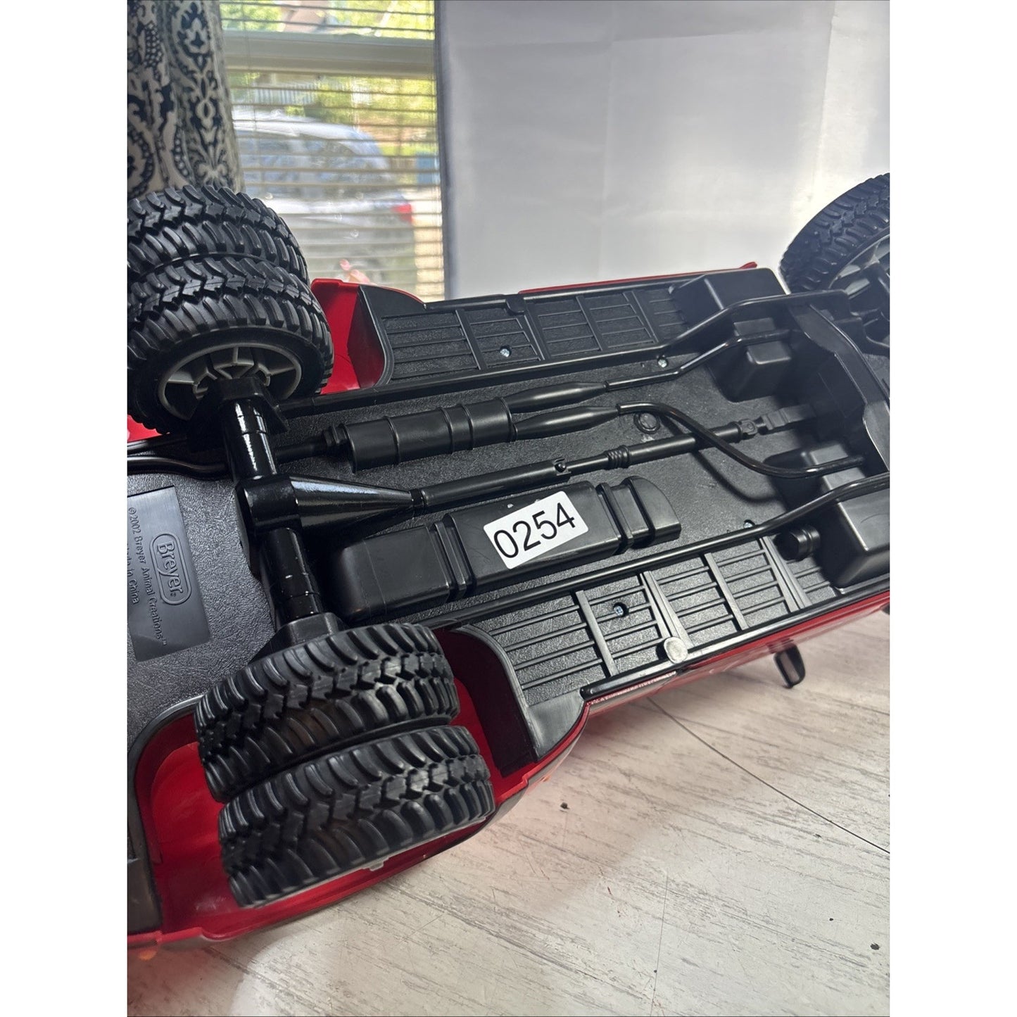 2002 Breyer RED Dually Pickup Truck Giddy Up 22” Long Horse Trailer Toy