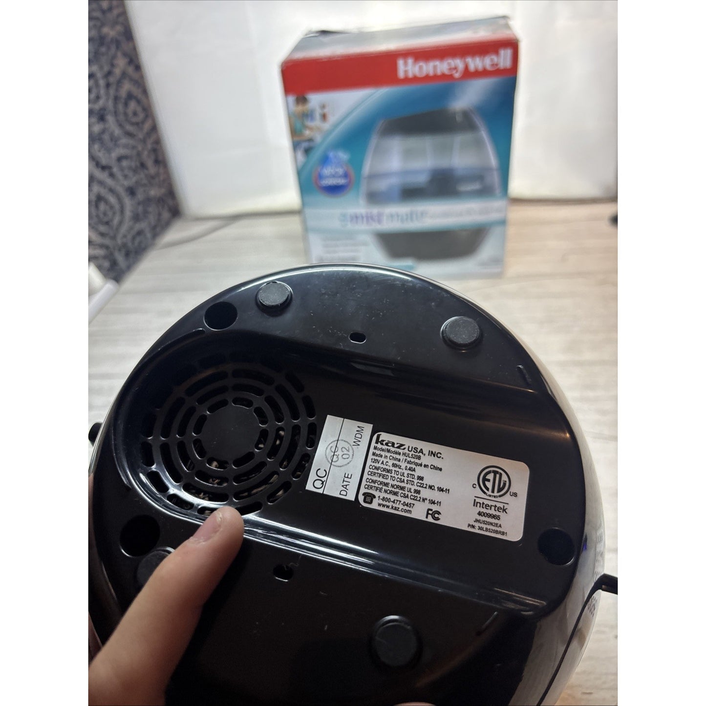 Honeywell MistMate Ultrasonic Cool Mist Humidifier HUL520B Black