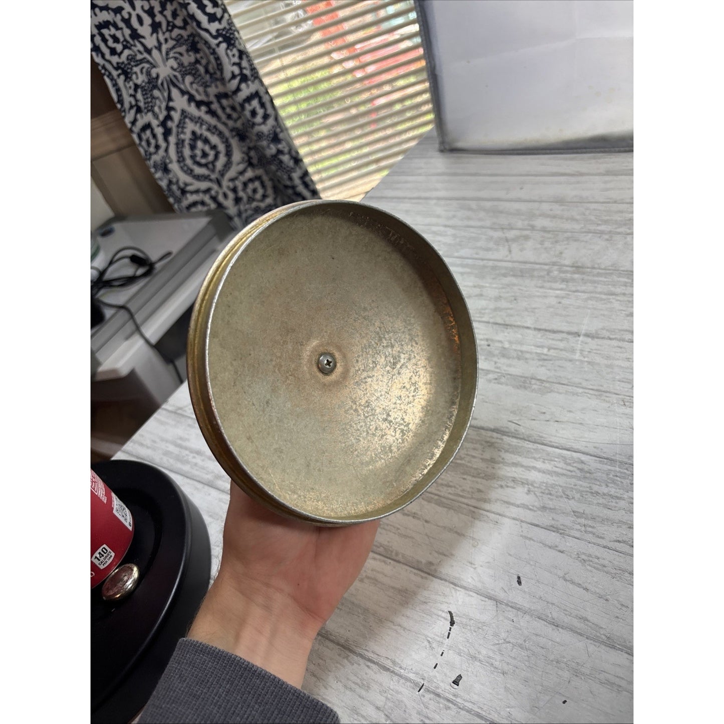 Vintage Wear-Ever Hallite Aluminum USA 1 1/2 Qt Pot With Copper Lid #2101 1/2