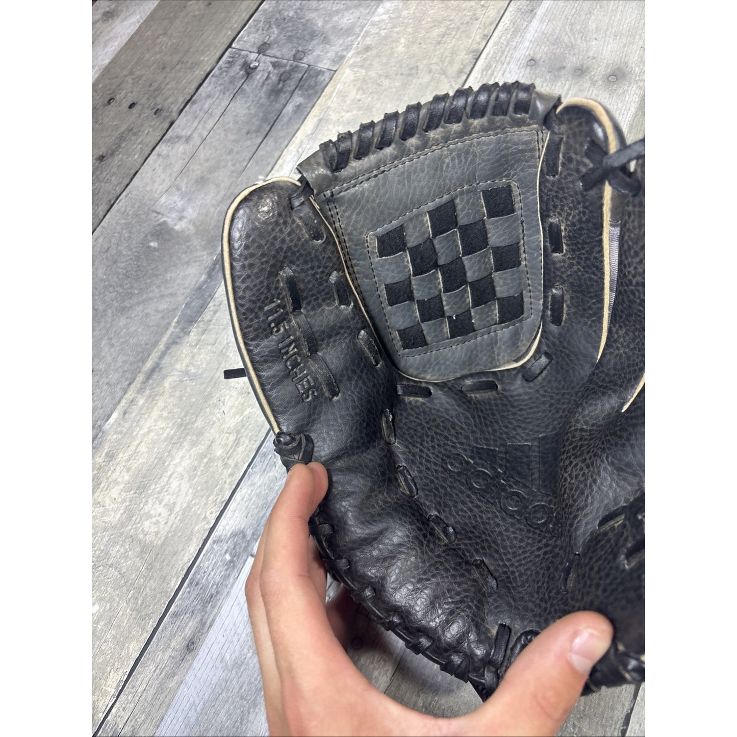 Adidas Baseball Glove 11.5” Black Gray Camo RHT Easy Close TS 1150NGT