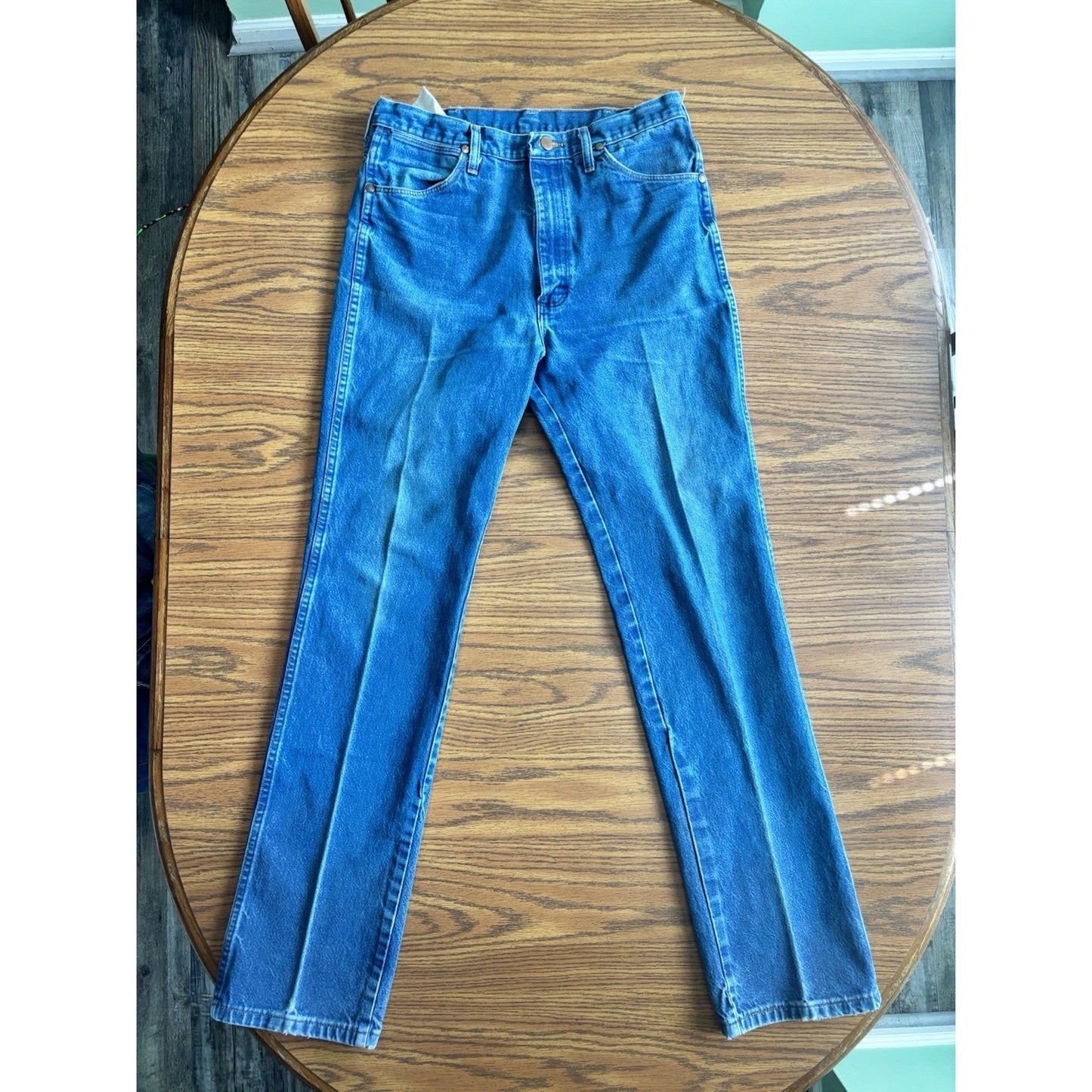 Vintage Wrangler Jeans 936DEN Cowboy Cut Tapered - Made in USA 35x36 Western