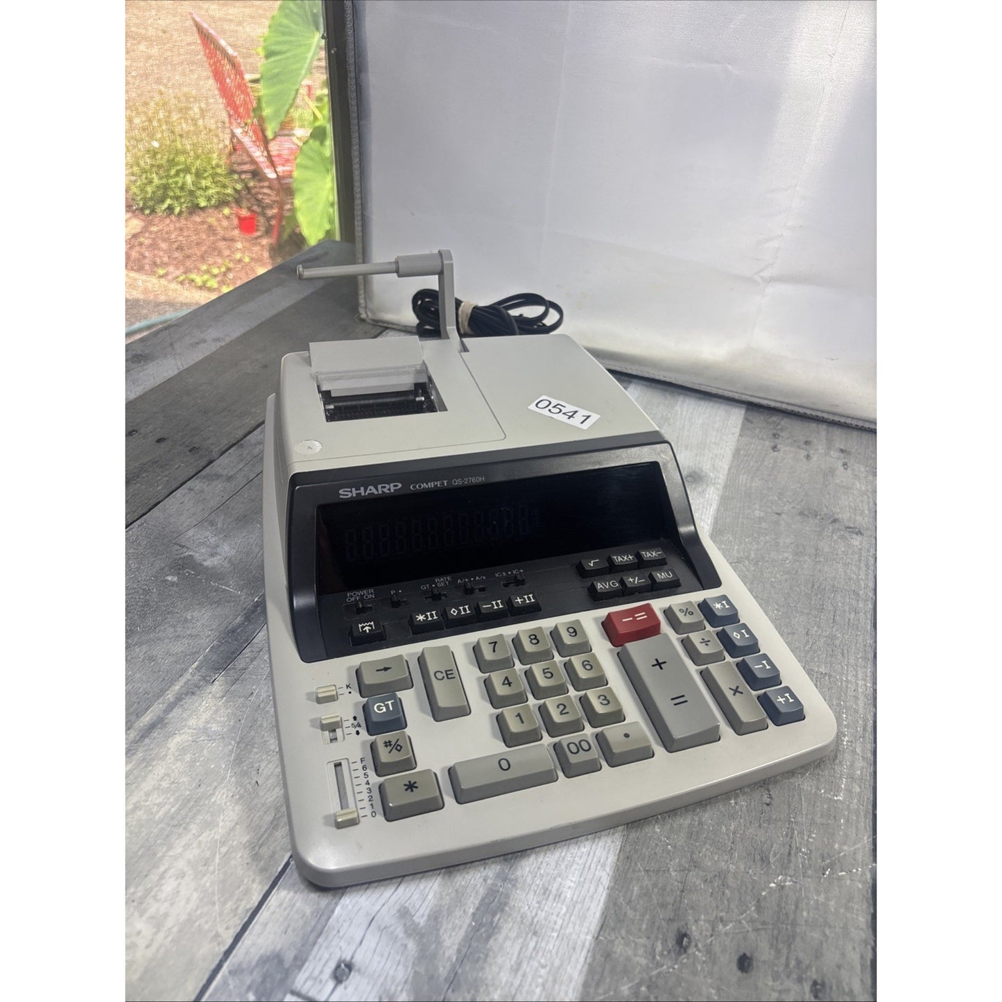 Sharp Compet QS-2760H Printing Calculator Desktop Adding Machine Tested