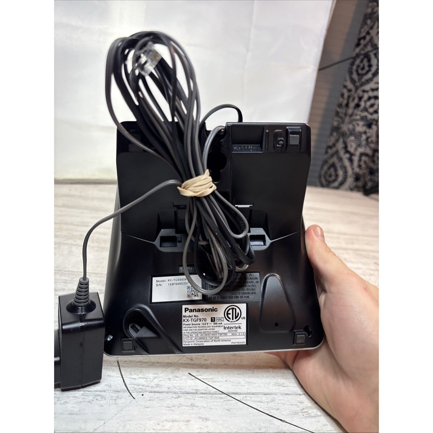 Panasonic KX-TGF970 Main Base Unit + 1 Phone Handset KX-TGFA97 Tested Working