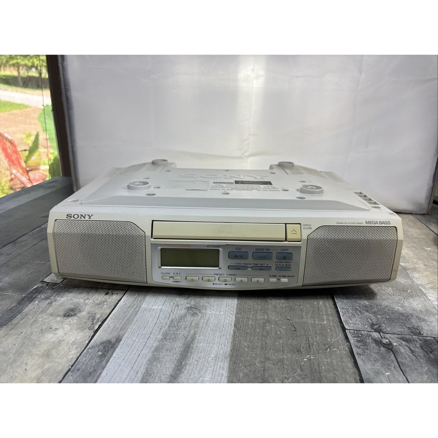 Sony ICF-CD513 Under Cabinet Stereo Radio & CD Player Mega Bass Presets Works!