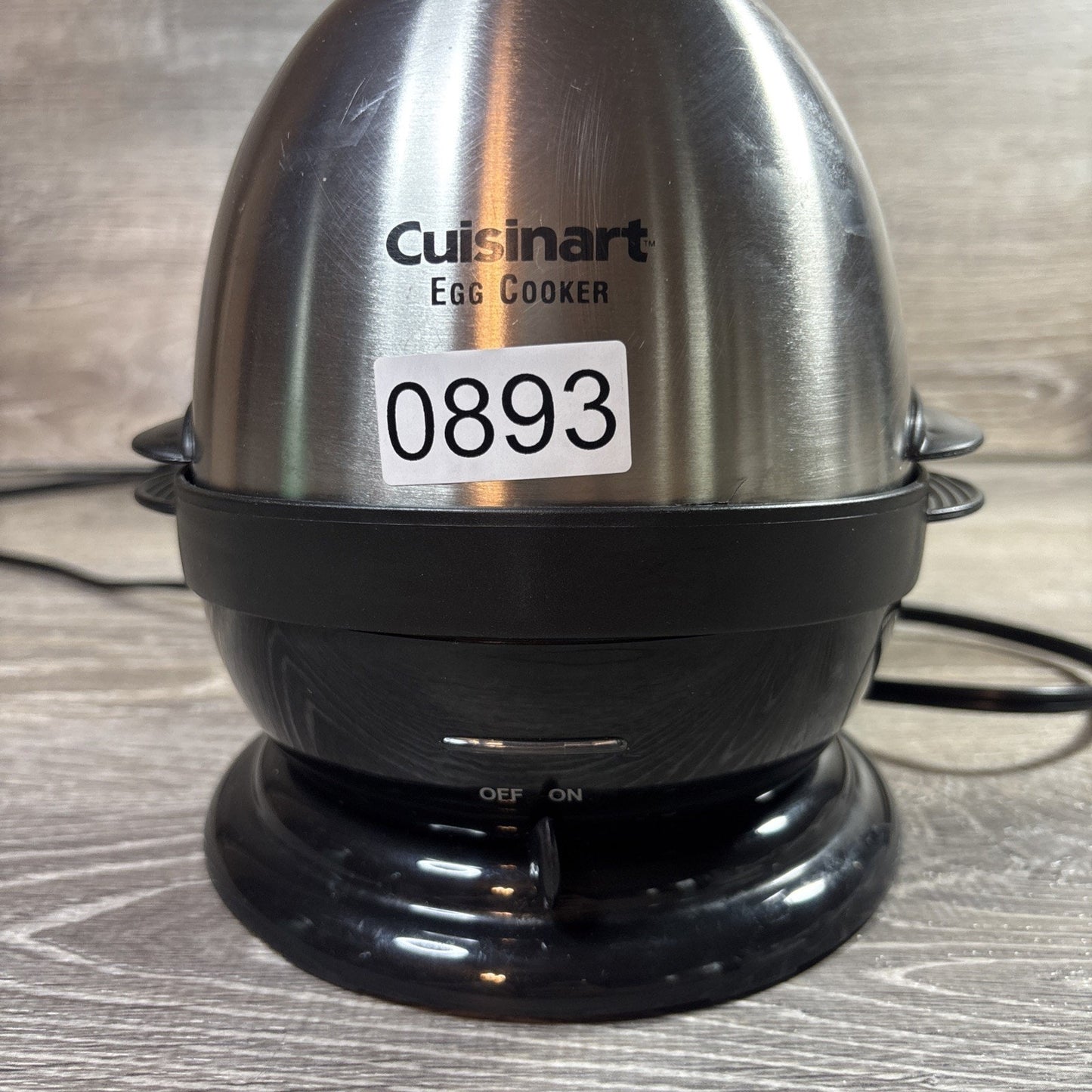 Cuisinart Egg Cooker Stainless Series Model CEC-7 Black Tested/Works