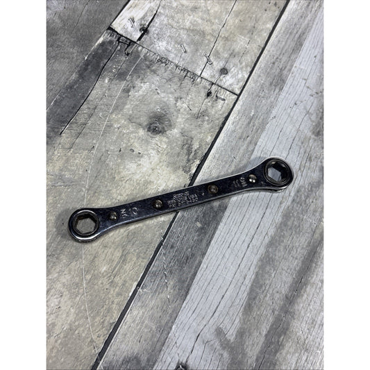 Snap-on RBM1011S 10mm x 11mm 6 Point Metric Ratcheting Box Wrench USA 614