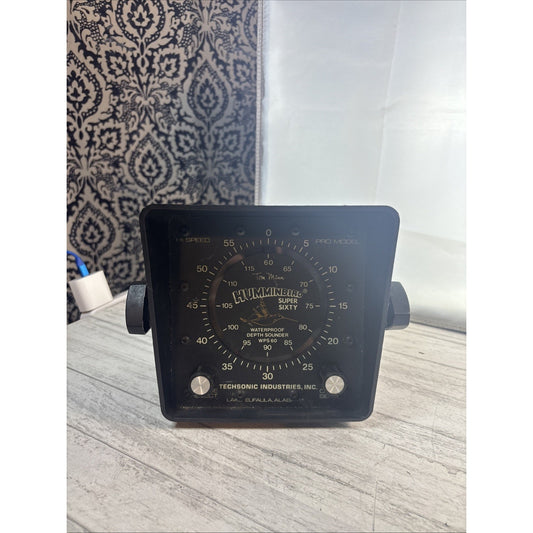 Vintage Hummingbird Super Sixty Depth Sounder Fish Finder Bracket Transducer