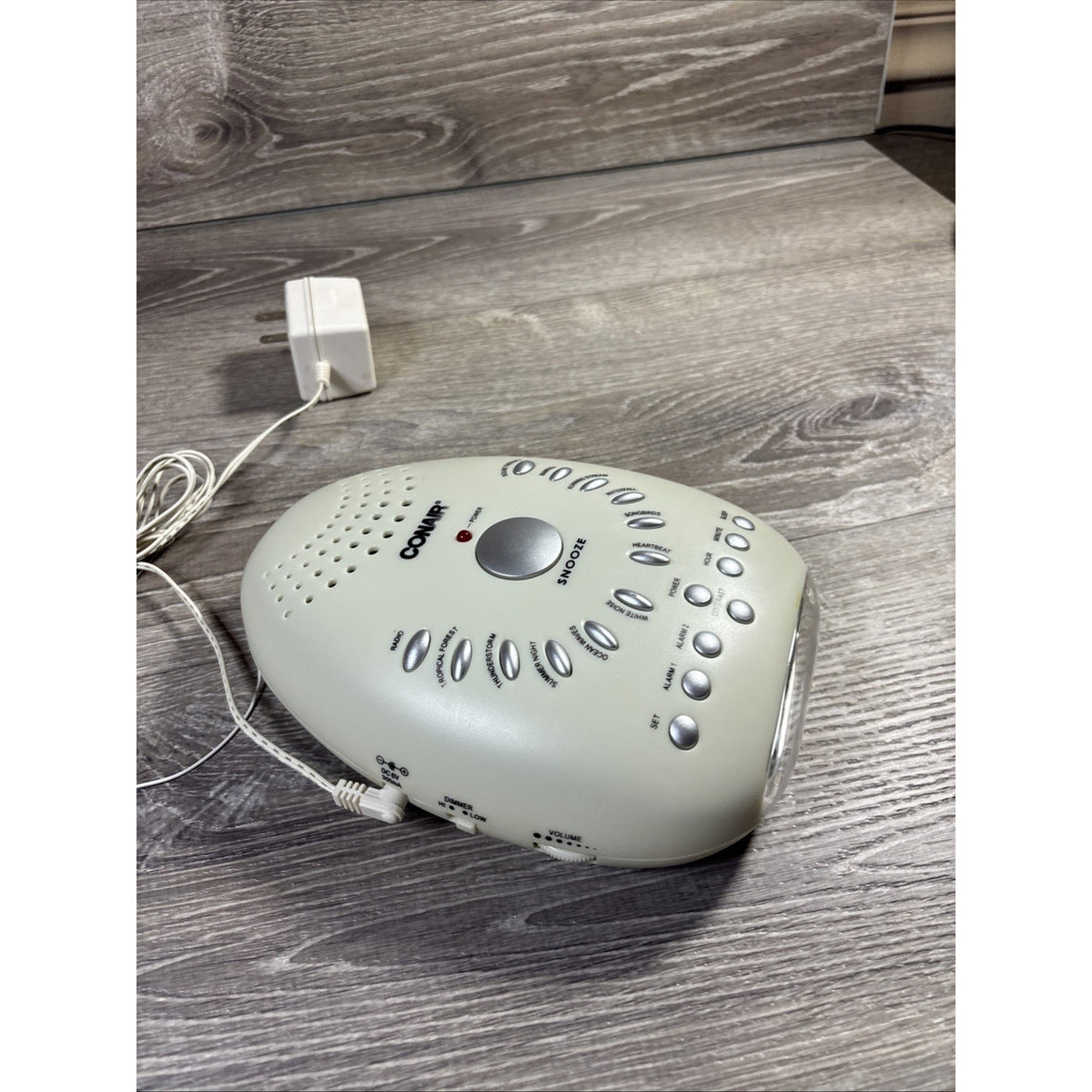 Conair Sound Machine Radio Alarm Clock Su7 Sleep Therapy - Tested & Working