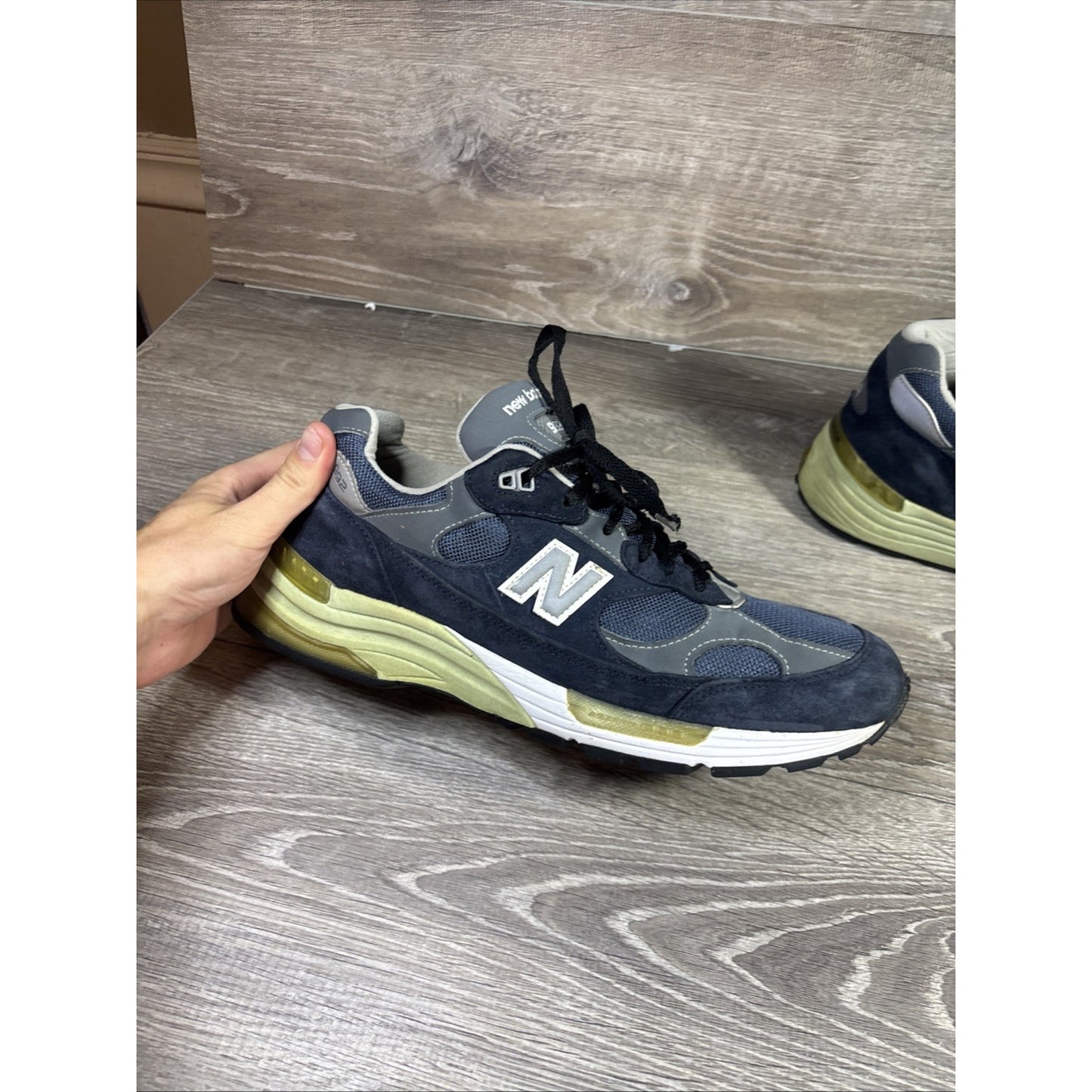 New Balance 992 Made in USA Navy Grey Size 12