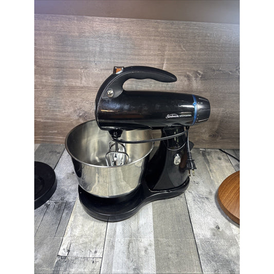 Sunbeam MixMaster 2594 Stand Mixer 12-Speed 350W Black W/ Stainless Bowl Tested