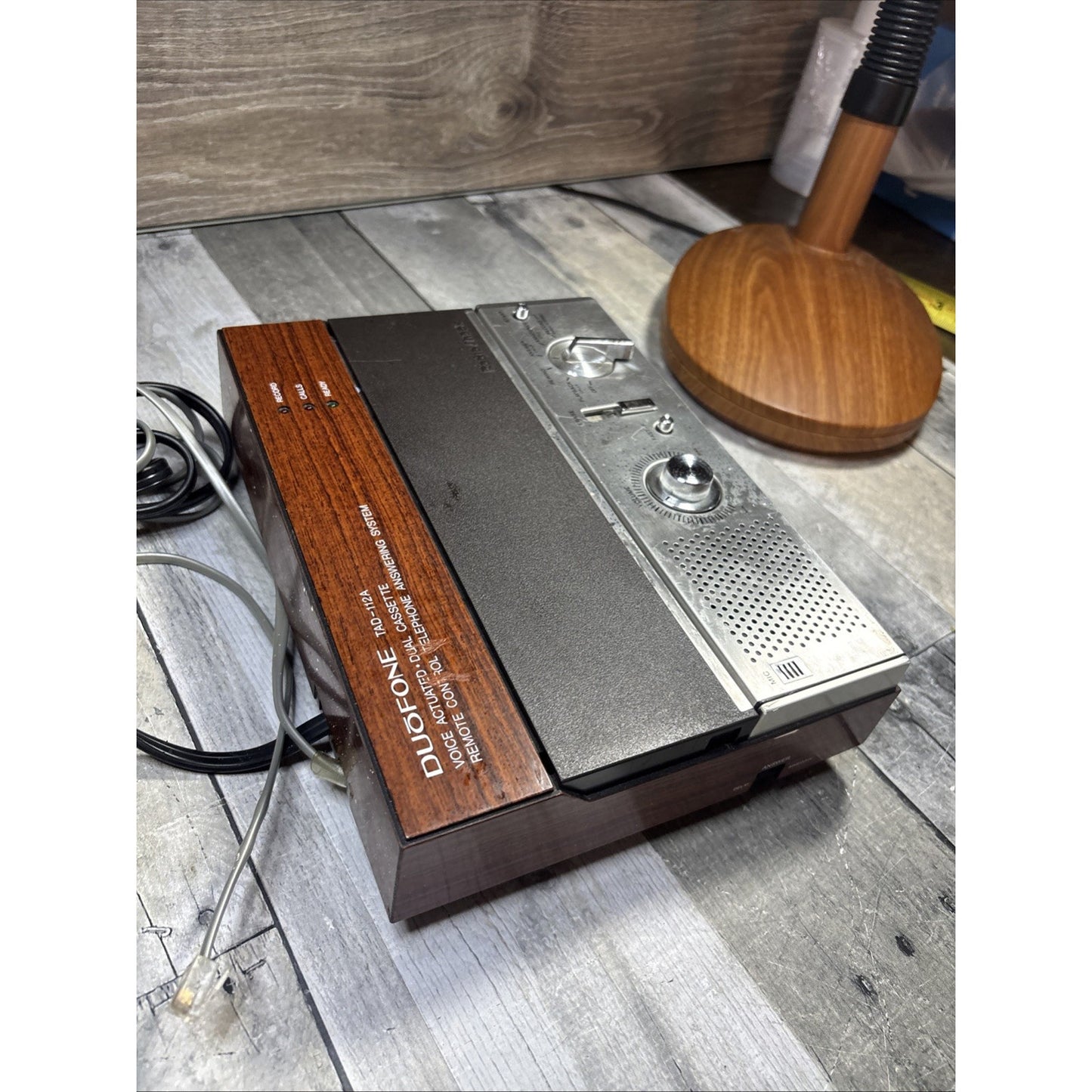 Radio Shack Duofone TAD112A Cassette Telephone Answering System 1984 Vintage