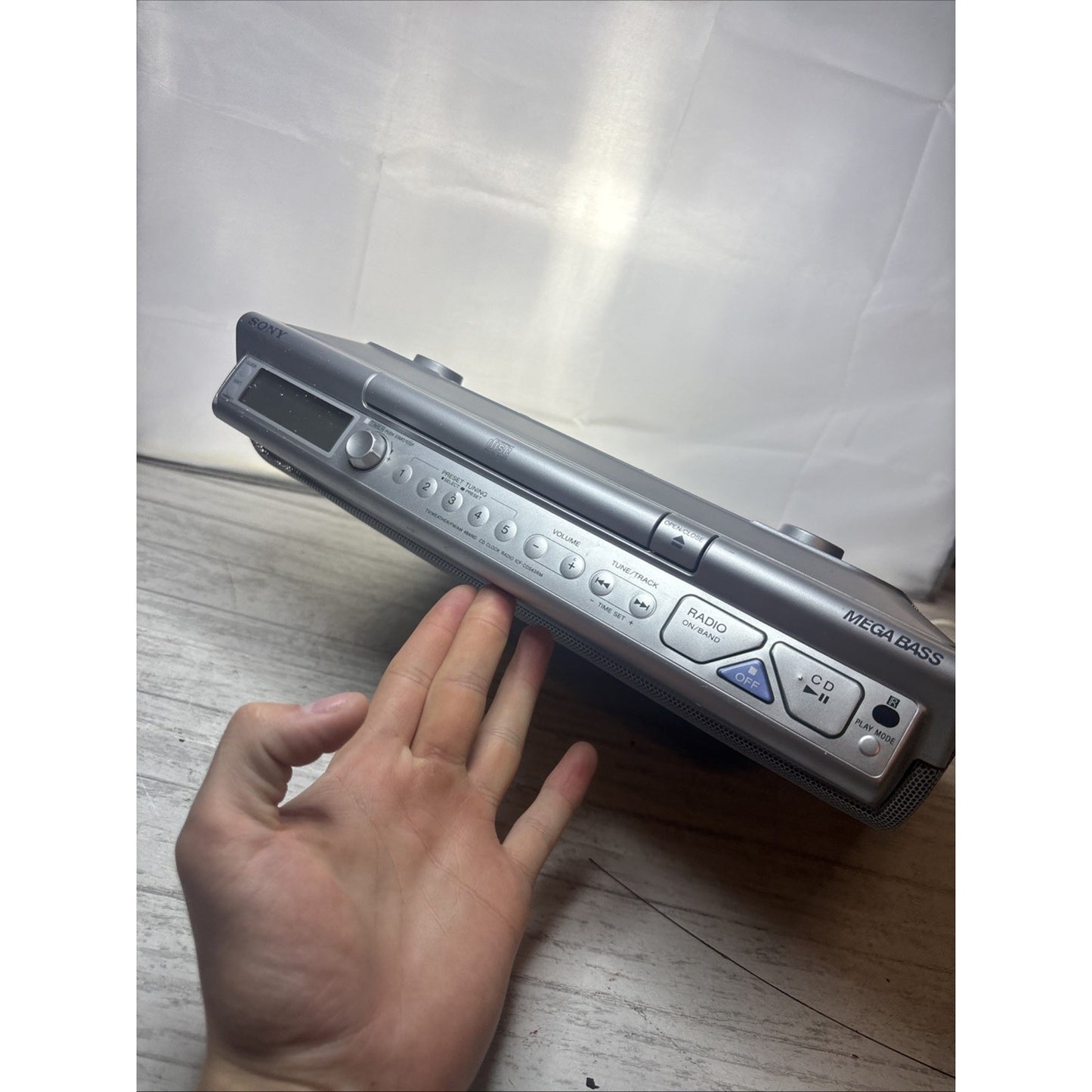 SONY ICF-CDK50 Under Cabinet AM/FM Radio CD Player *Tested Working* No Remote