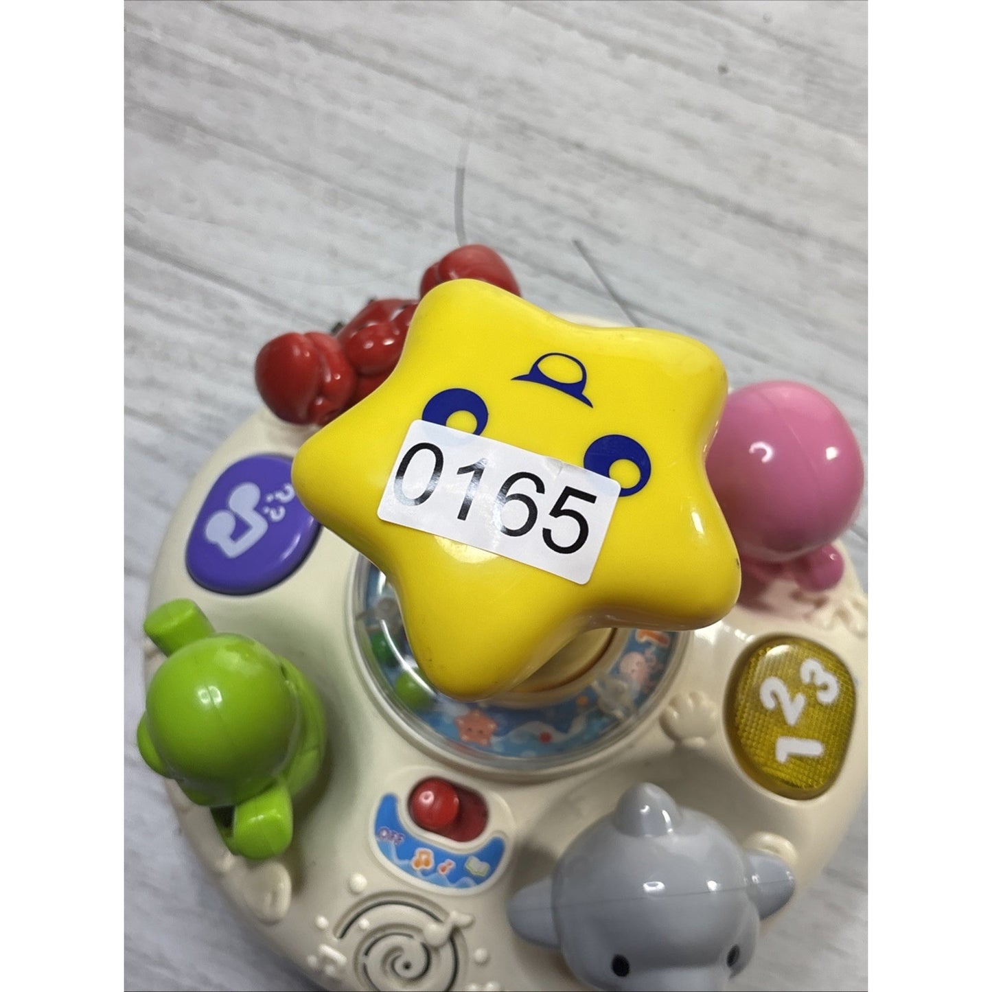 Vtech SPIN & LEARN TOP Sea Animals (Tested and Working) Dolphin, Crab, Turtle
