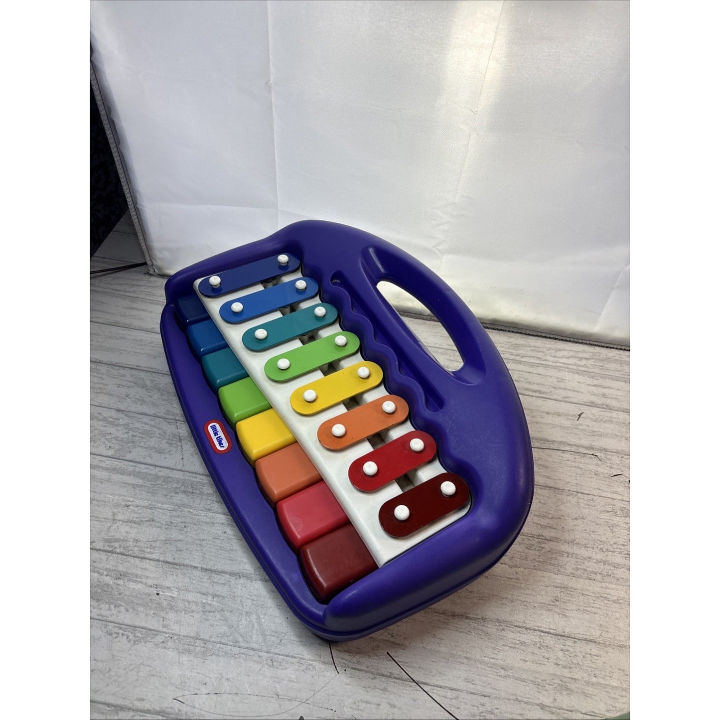 LITTLE TIKES Purple Musical Xylophone Piano Keyboard VERY CLEAN - Tested Works