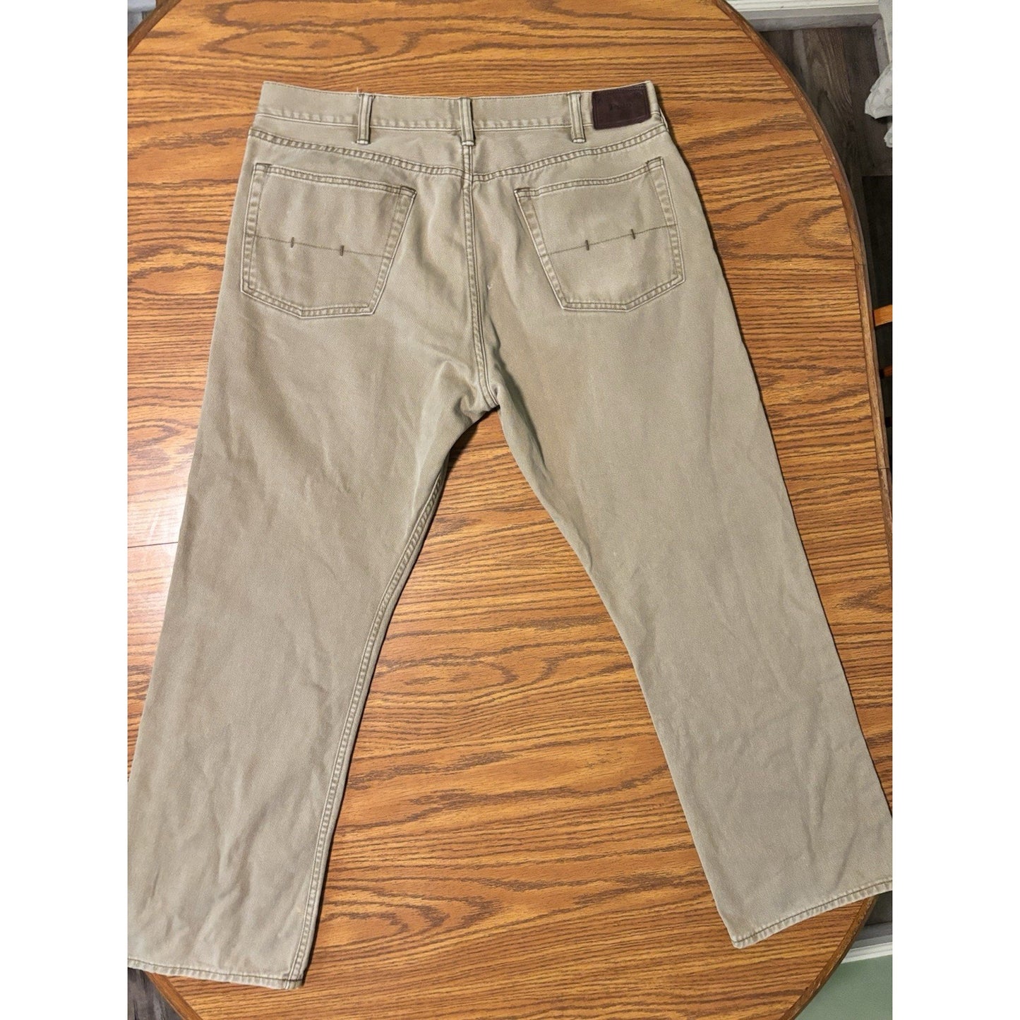 Polo Ralph Lauren Mens Classic 867 Jeans Beige Brown 100% Cotton 38x30 Preppy