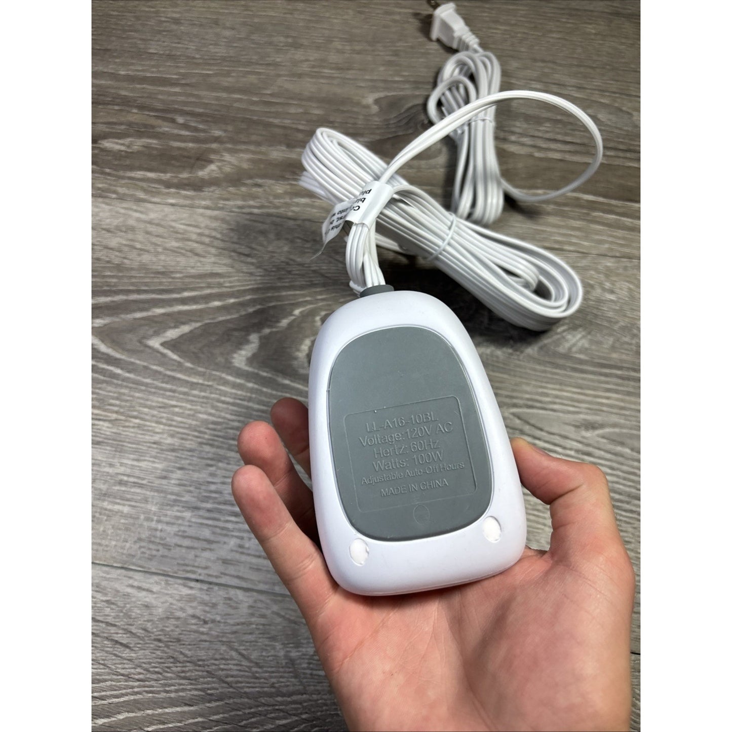 Brookstone LL-A16-10BL Heated Blanket Controller Timer 3-Prong Cord TESTED
