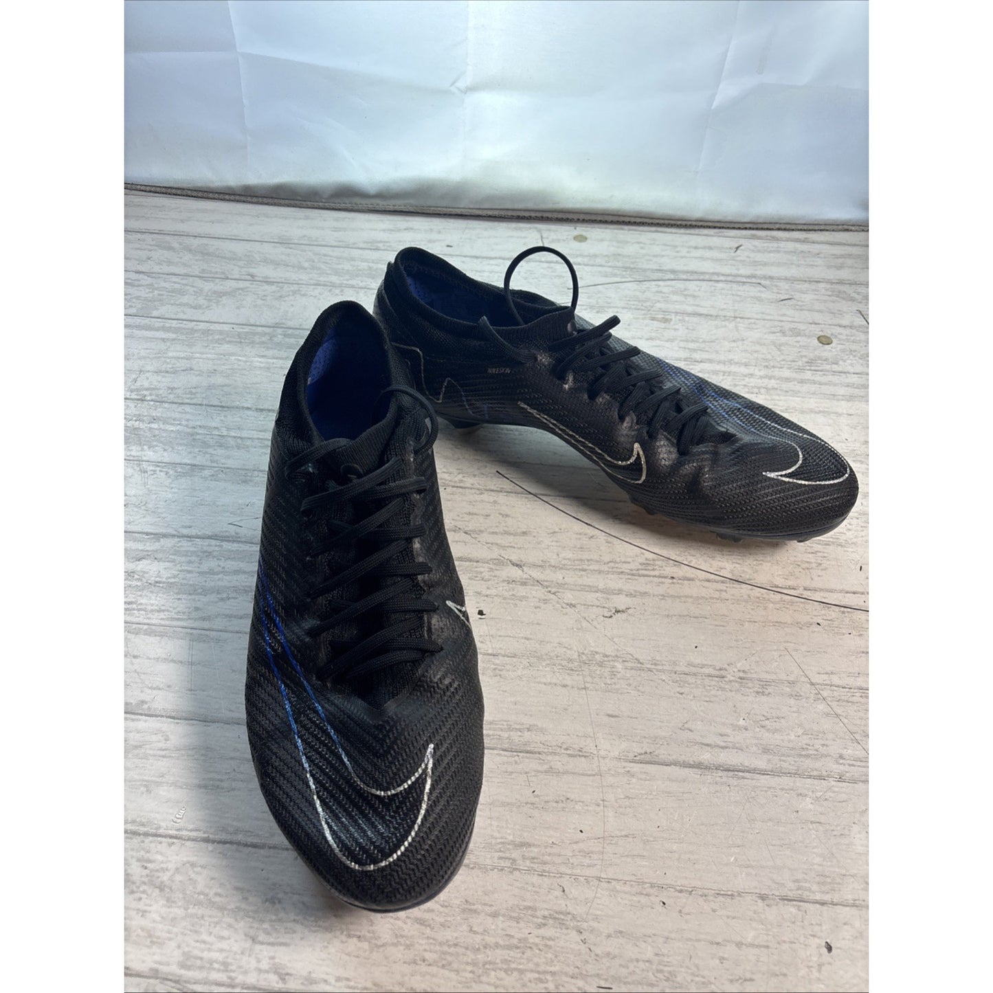 Nike Zoom Vapor 15 Pro FG Shadow Pack Black Royal DJ5603-040 Mens Size 11.5