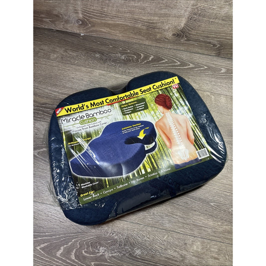 NEW🔥(NO BOX) Miracle Bamboo Orthopedic Seat Cushion Viscose Bamboo Cover
