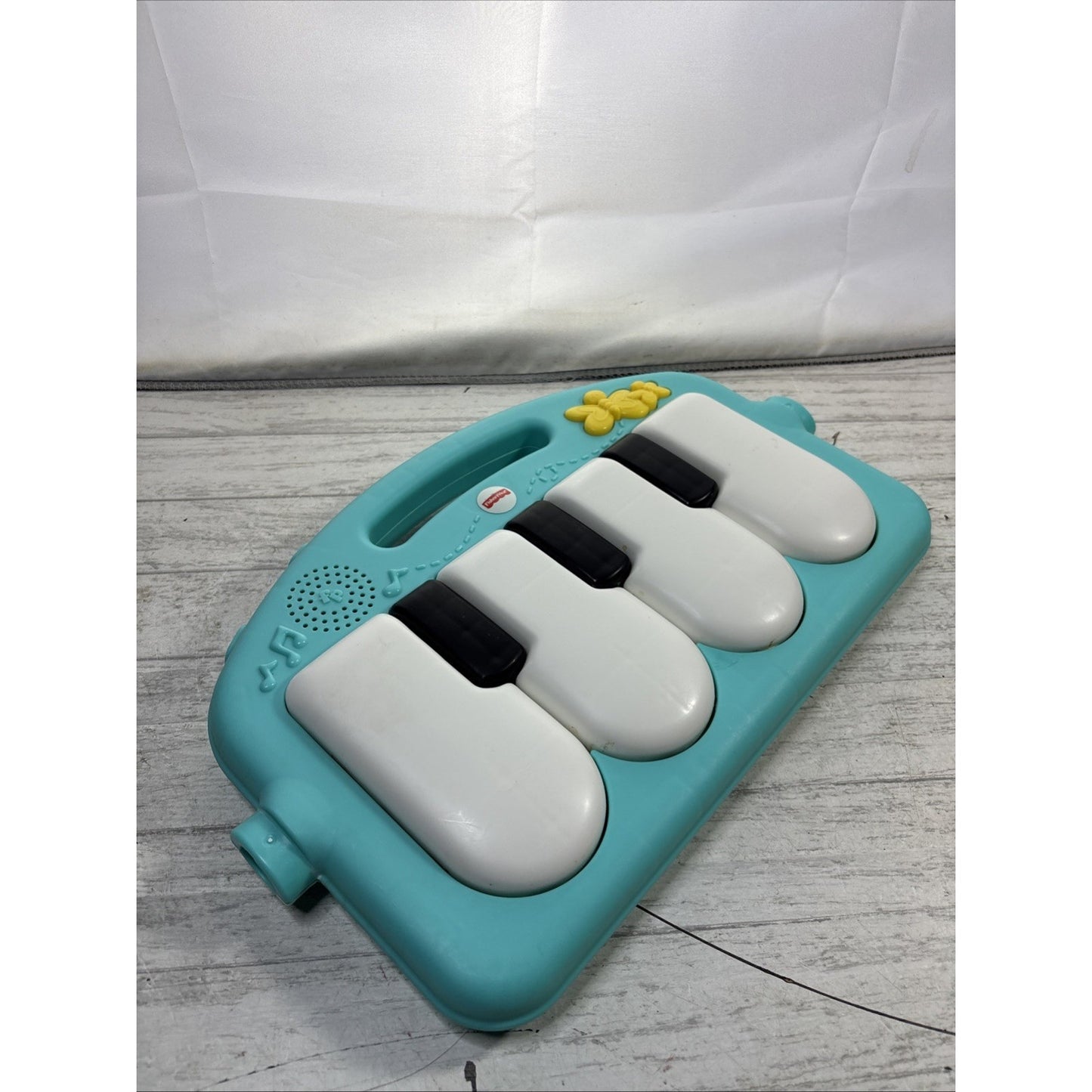 Fisher Price Kick N Play Toy Blue Piano Keyboard - Clean Tested Works!