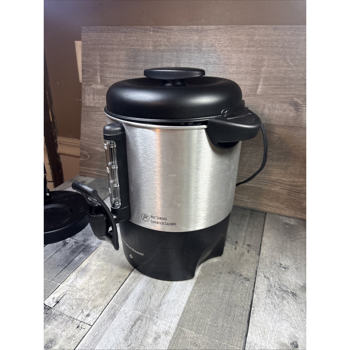 Hamilton Beach 40514R 40 Cup Dispensing Coffee Urn - Black/ Stainless Steel