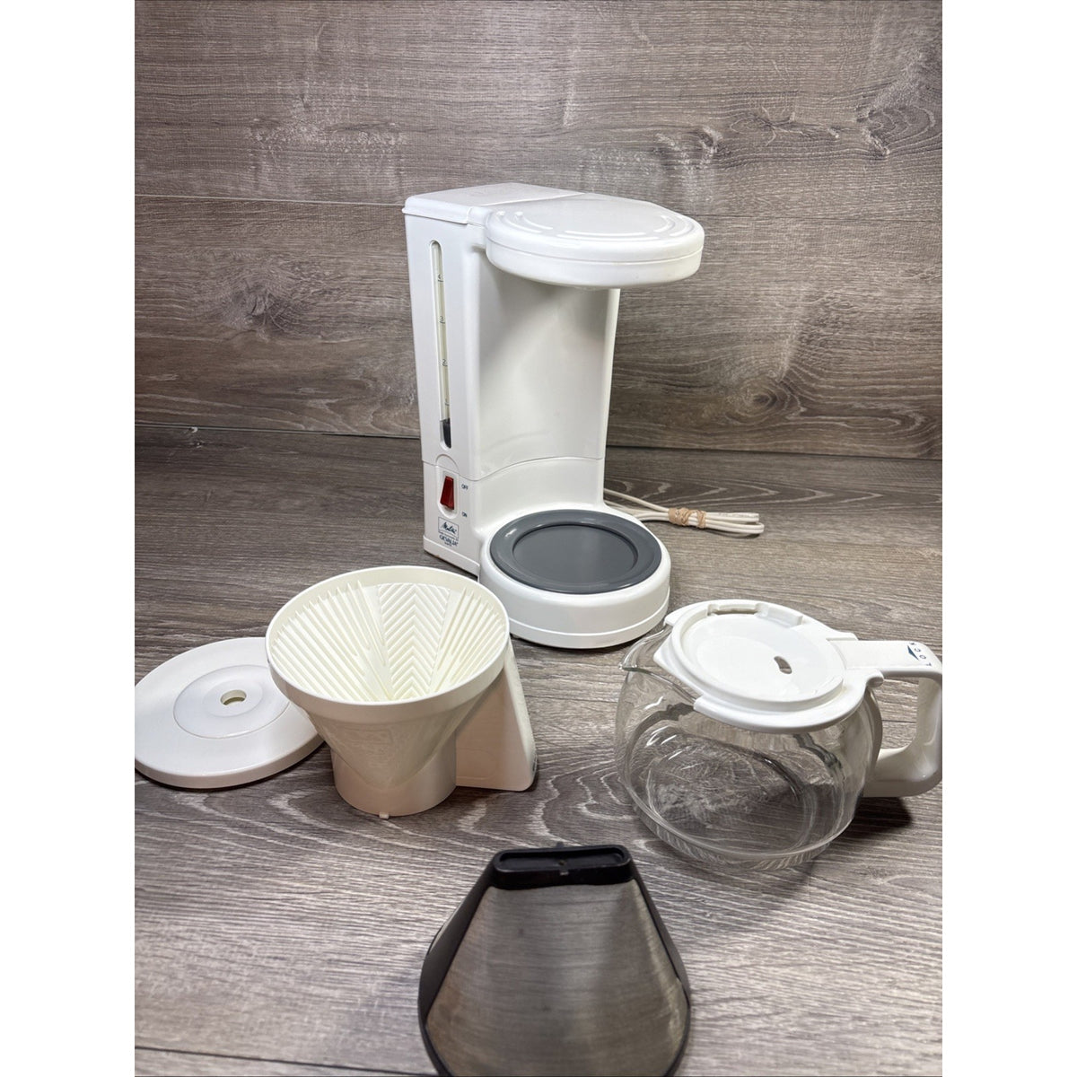 Melitta Gevalia Kaffe Coffee Maker 4 Cup Model BCM-4C White Vintage 1991 Clean