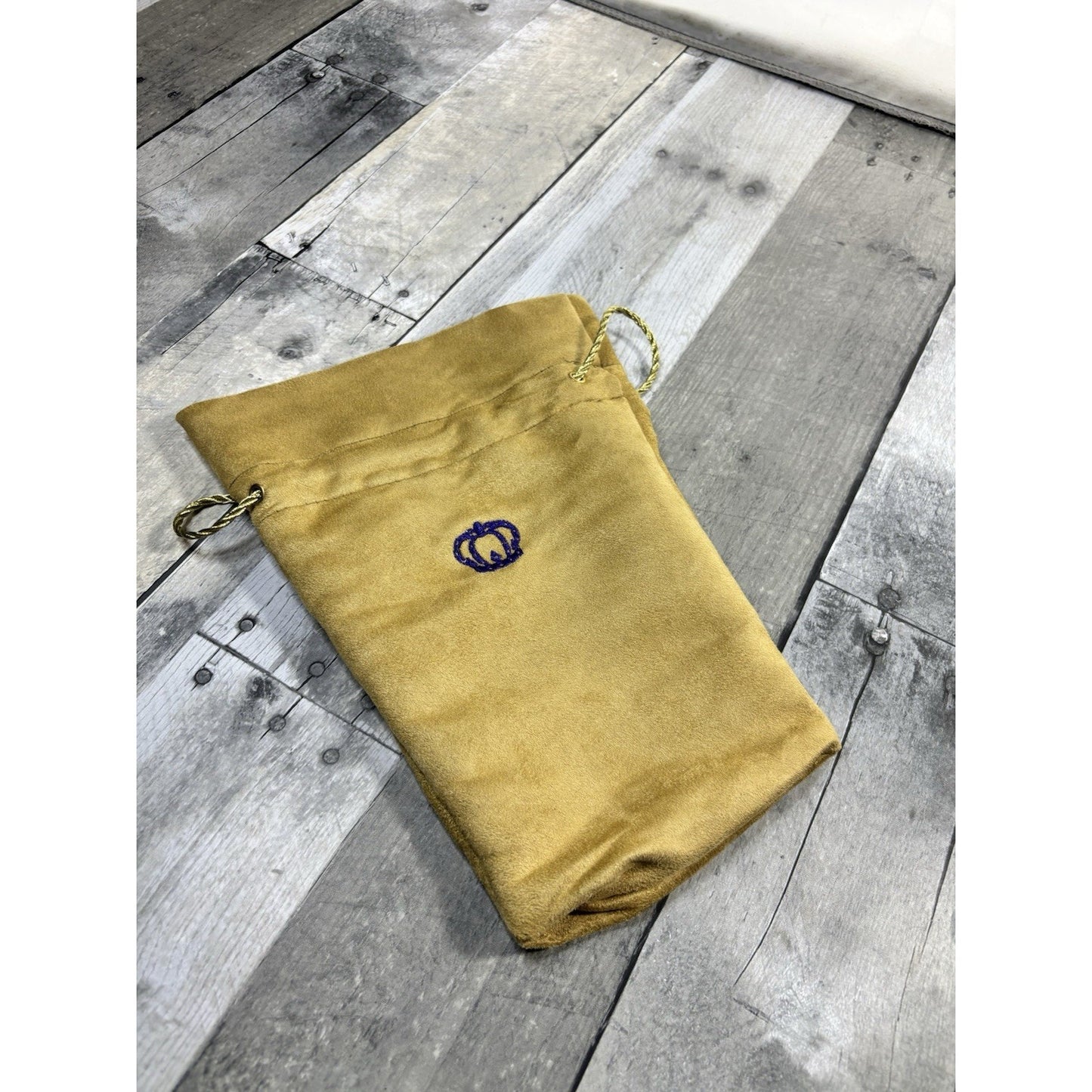 Crown Royal Special Reserve Gold Suede Velvet Whiskey Bag Large 1.75L Size