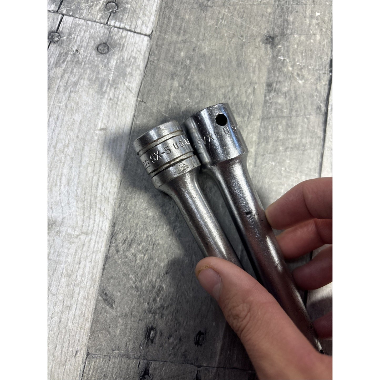 Snap-On SVX5 & SX-5 Extension 1/2" Drive USA - Lot Of 2 Vintage