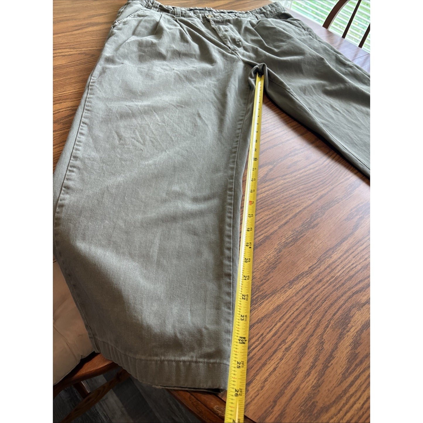 Duck Head Men’s Pleated Chino Pants - Olive Green - 100% Cotton - Sz 40