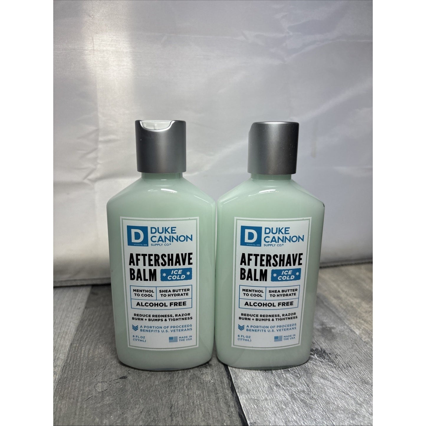 Duke Cannon Supply Co ICE COLD After Shave Balm ( Lot of 2 ) 6fl oz Each USA