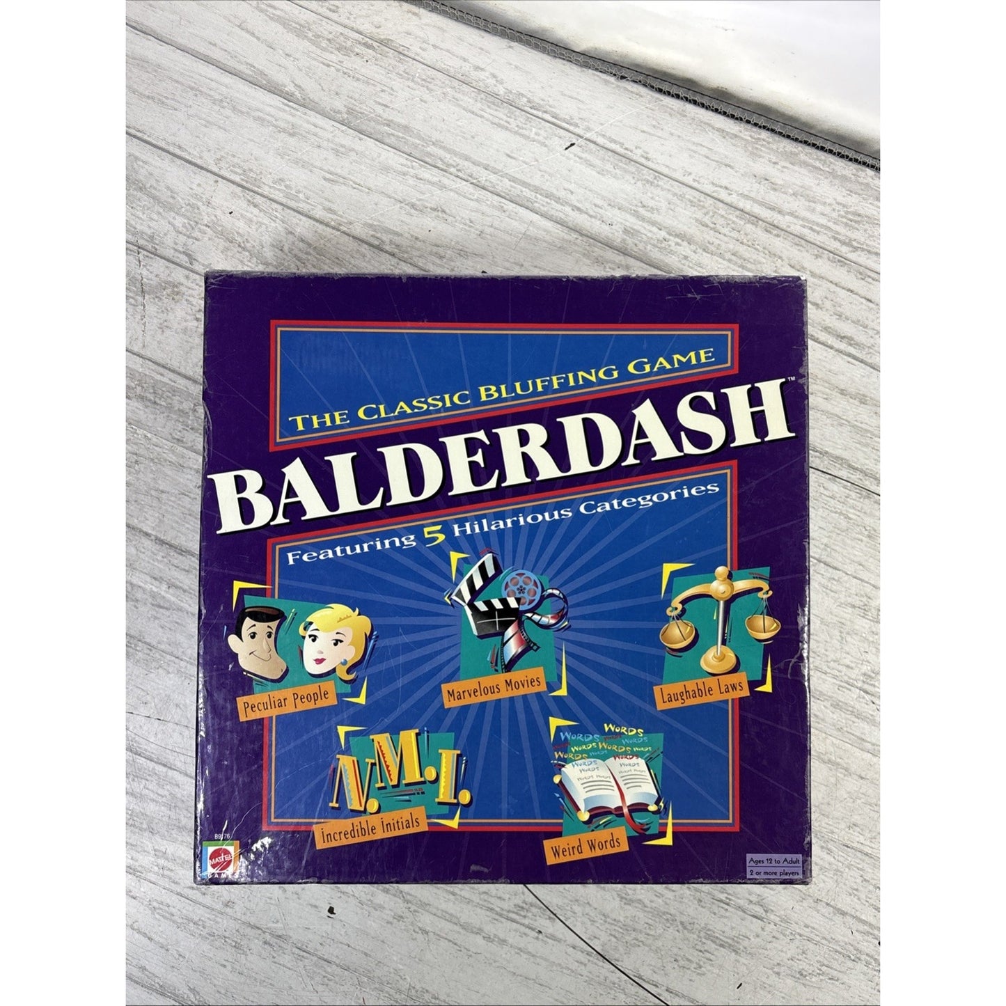 Balderdash Board Game 2003 Mattel The Classic Bluffing Game - 100% COMPLETE